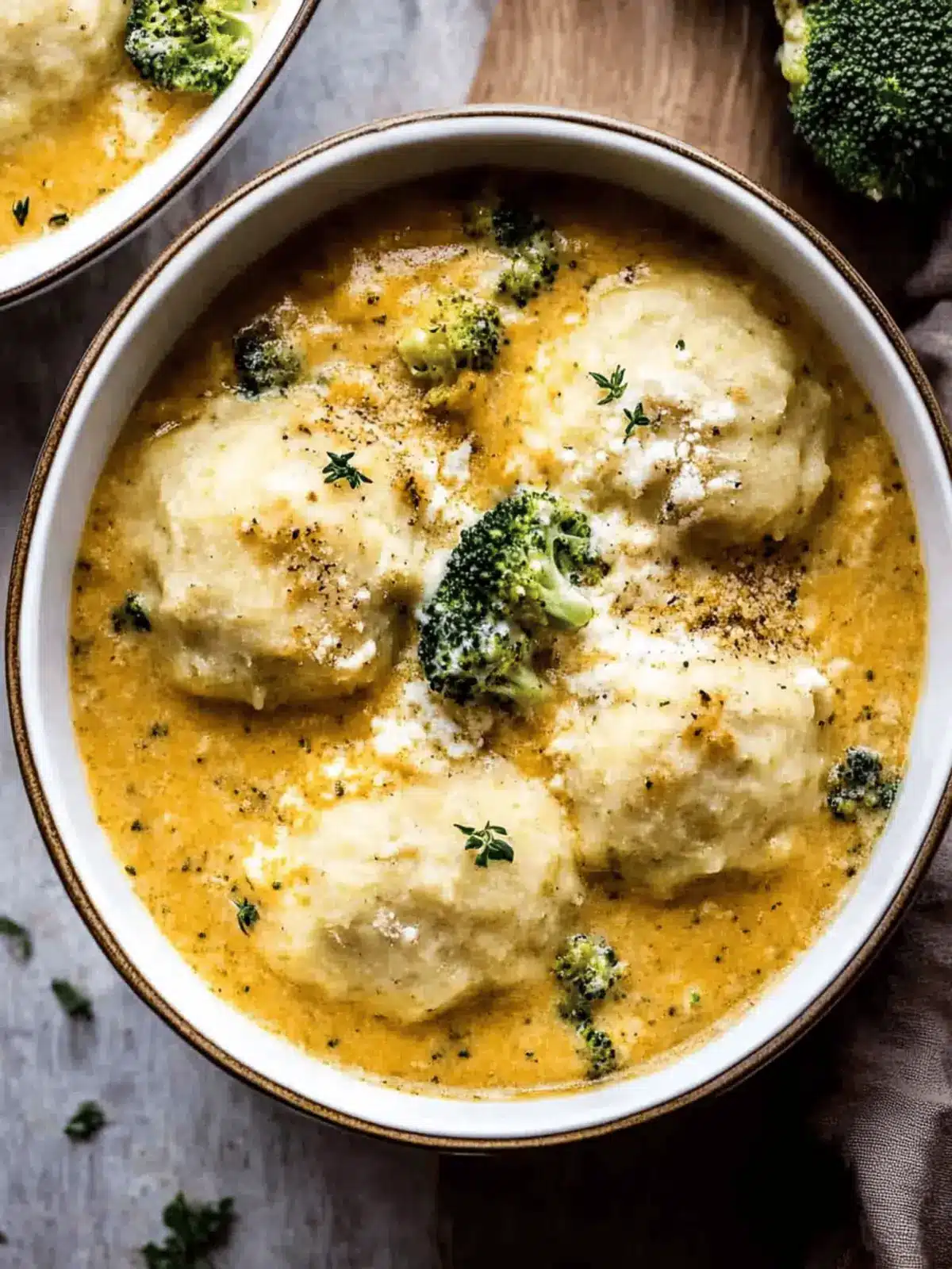 Cozy One Pot Broccoli Cheddar and Dumplings for Fall Evenings 3 One Pot Broccoli Cheddar and Dumplings
