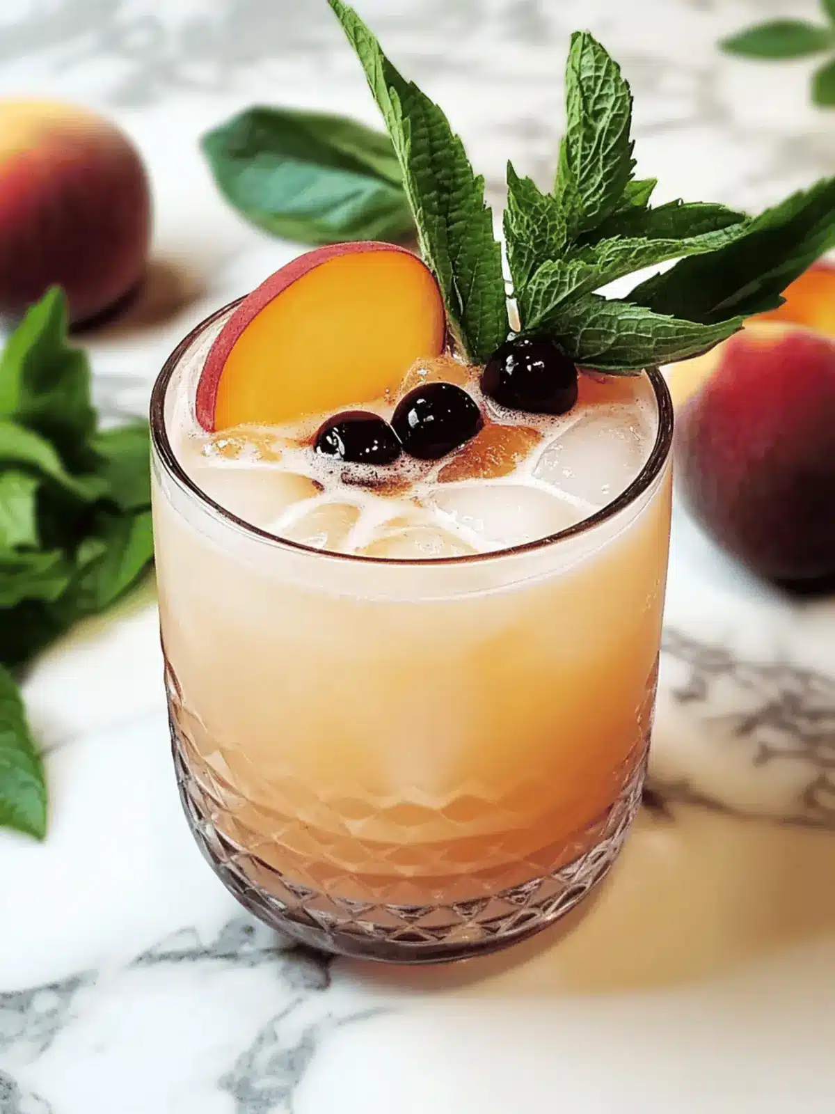 Georgia Peach Cocktail: Sip into Southern Summer Bliss! 3 Georgia Peach Cocktail