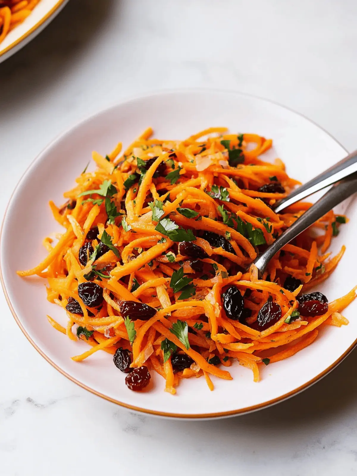 Refresh Your Plate with Moroccan-Inspired Shredded Carrot Salad 3 Moroccan-Inspired Shredded Carrot Salad with Raisins