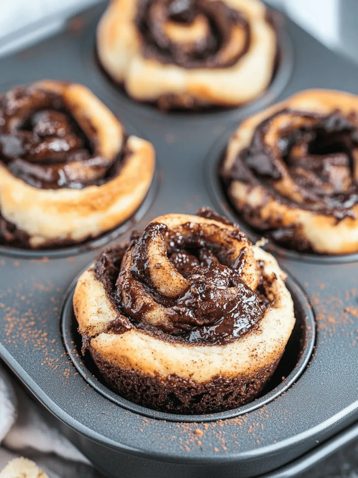 Cinnamon Chocolate Babka Muffins for a Cozy Breakfast Treat 2 Cinnamon Chocolate Babka Muffins