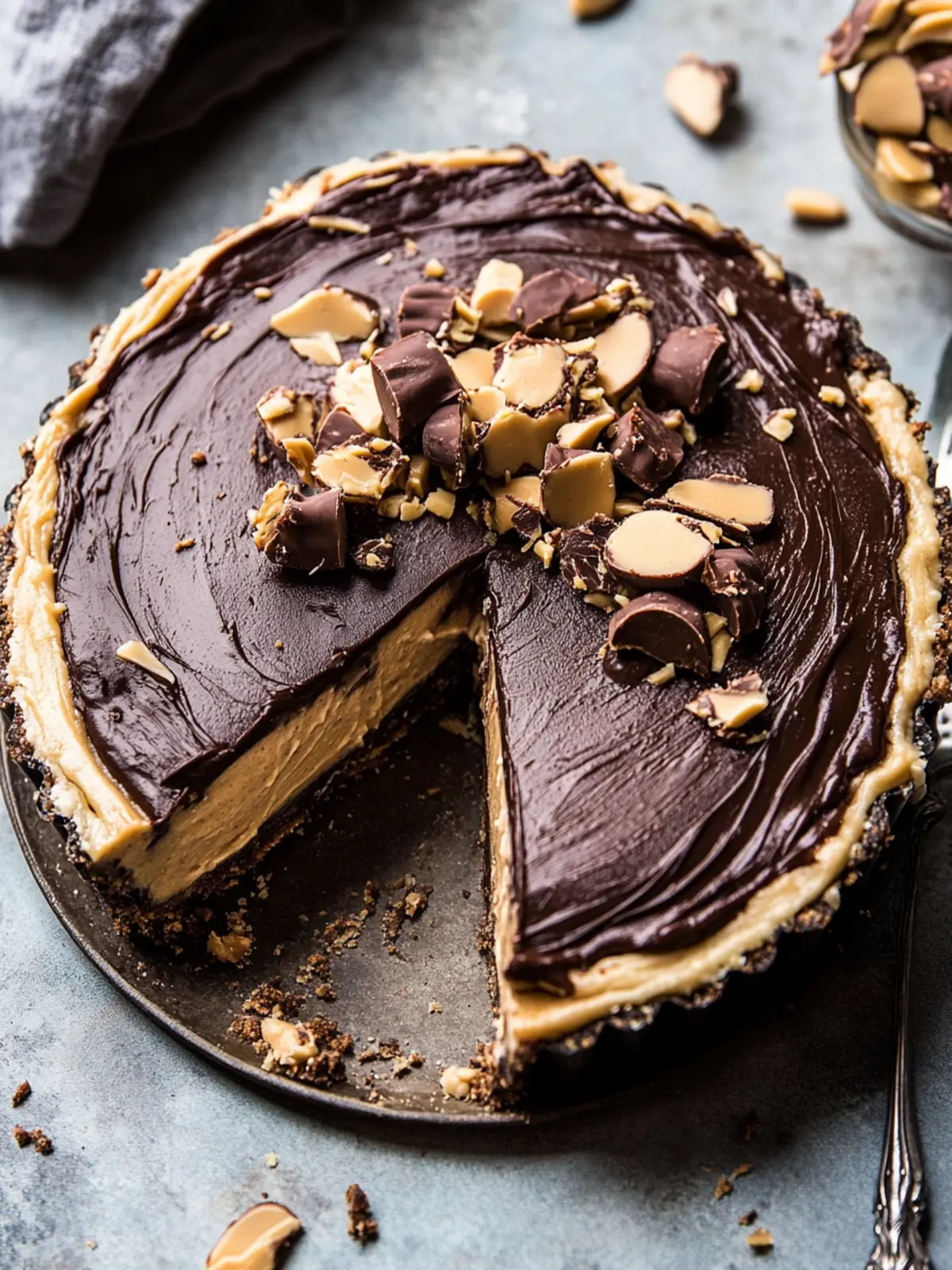 Frozen Peanut Butter Cup Pie That Will Melt Your Heart 2 Frozen Peanut Butter Cup Pie