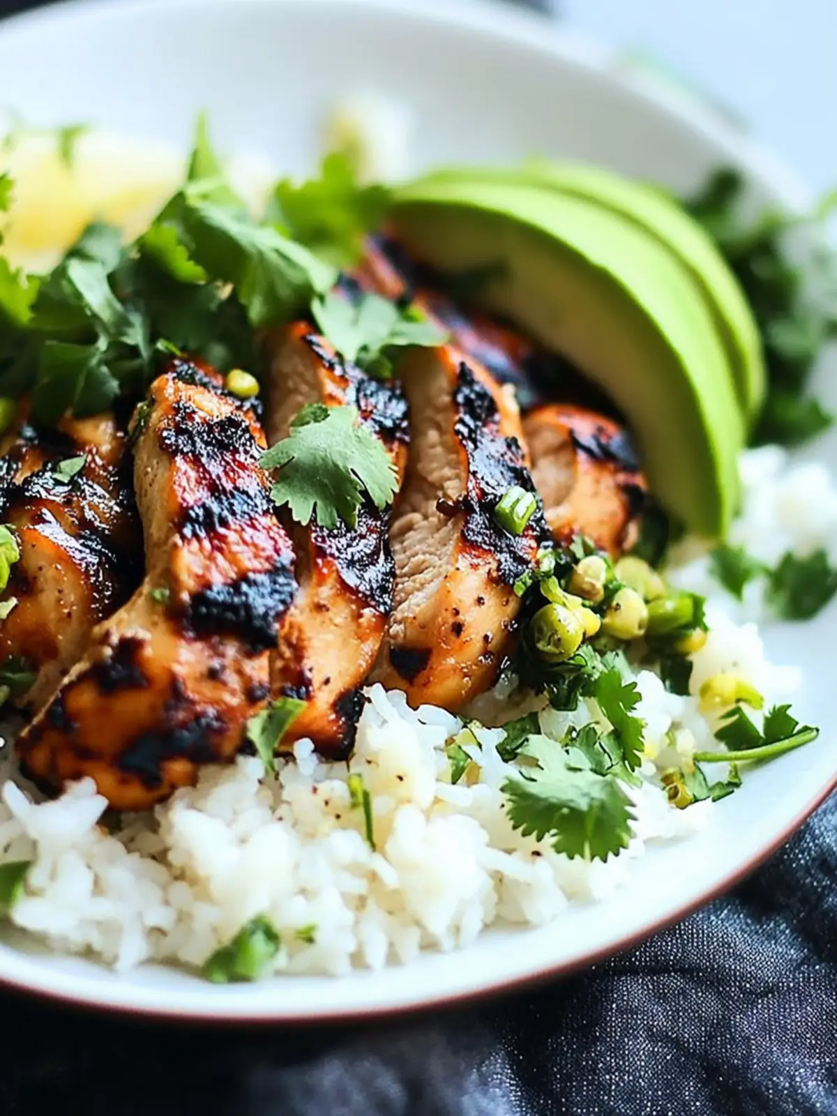 Grilled Hawaiian Chicken with Coconut-Cilantro Rice Bliss 3 Grilled Hawaiian Chicken with Coconut-Cilantro Rice