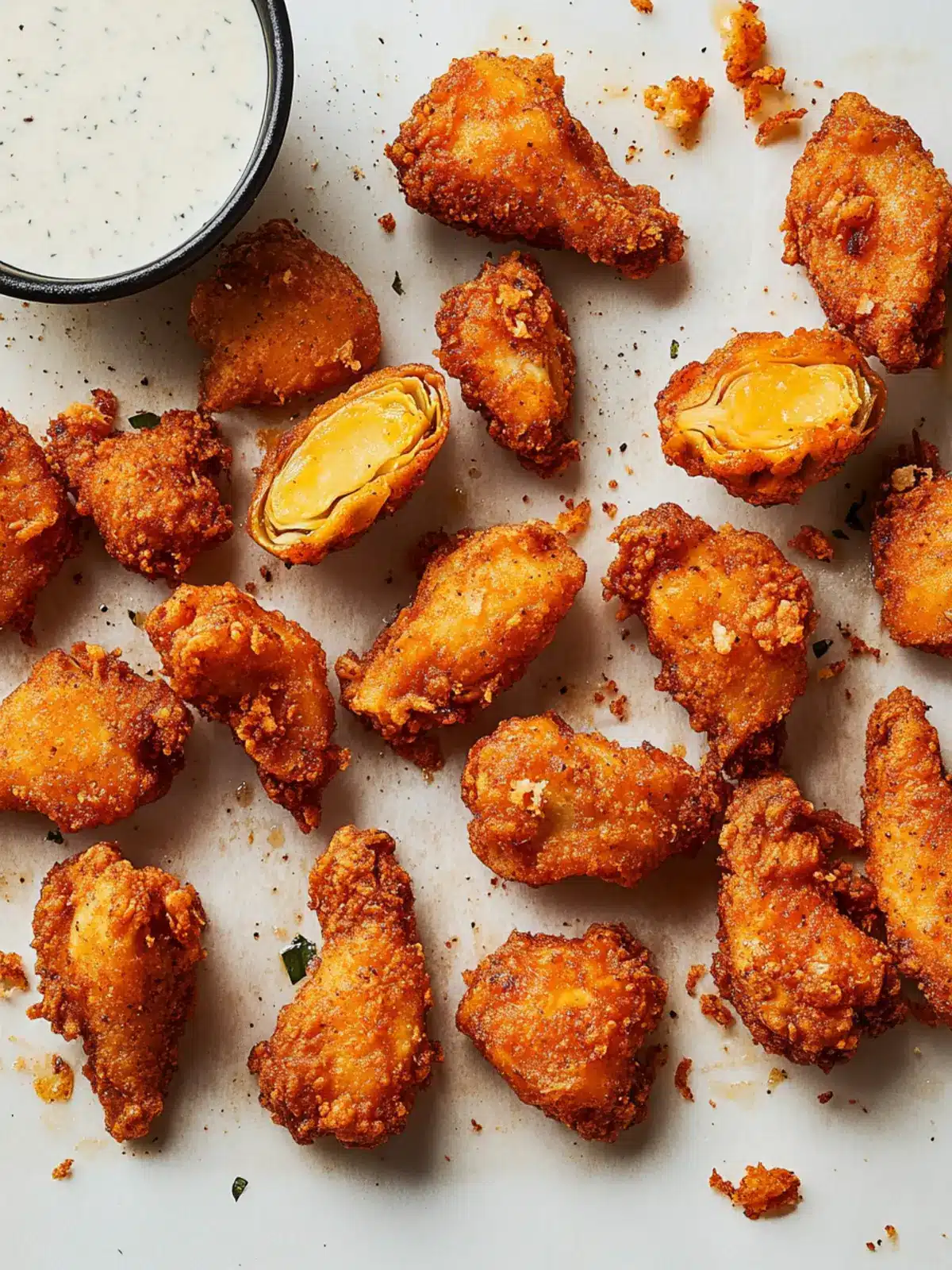 Crispy Fried Buffalo Artichoke Hearts for Game Day Fun 2 Fried Buffalo Artichoke Hearts
