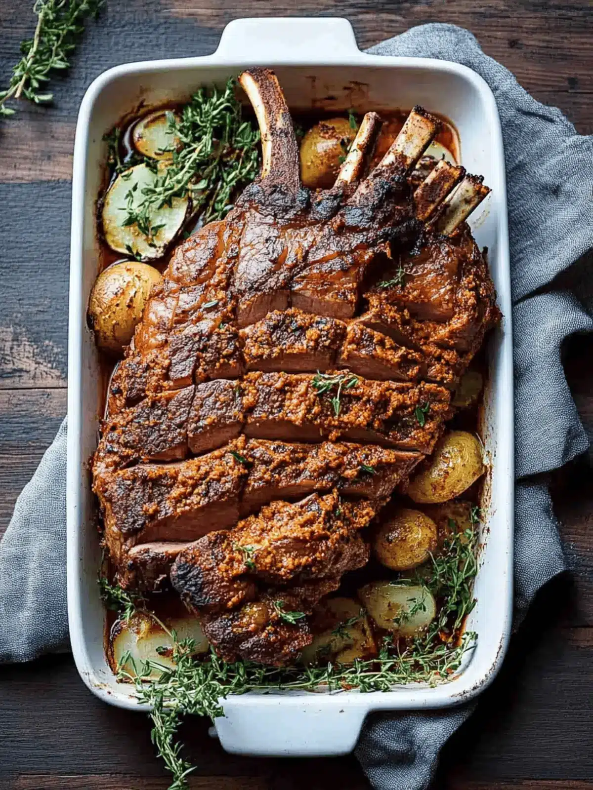 Harissa Yogurt Crust Leg of Lamb for Flavorful Feasts 4 Leg of Lamb with Harissa Yogurt Crust