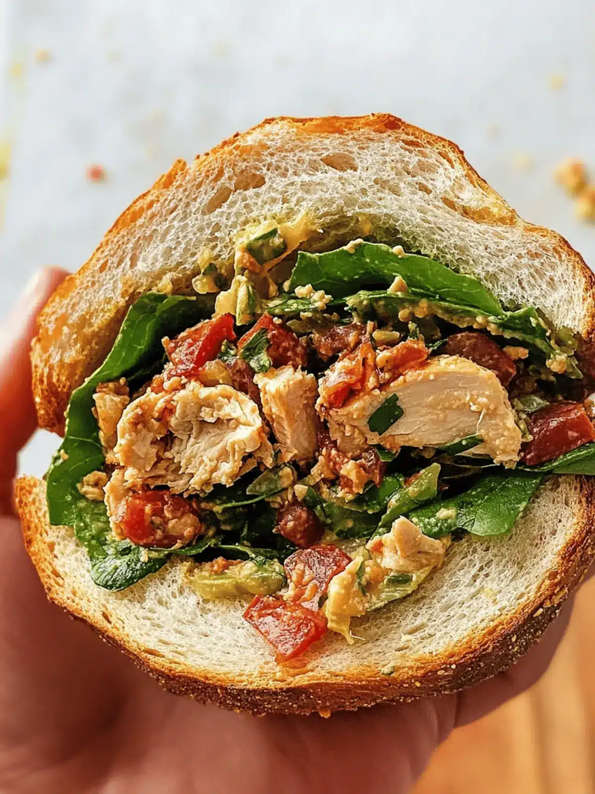 Marry Me Chicken Chopped Salad Sandwich: Love at First Bite 2 Marry Me Chicken Chopped Salad Sandwich