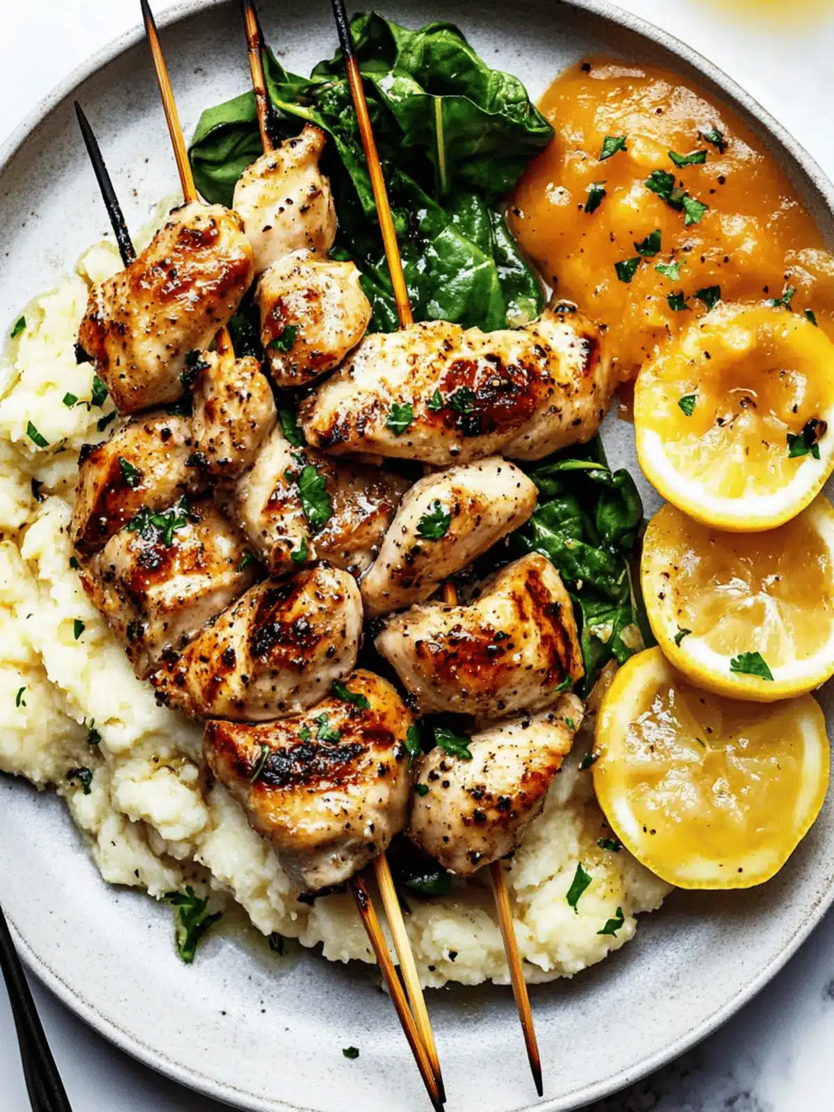 Zesty Preserved Lemon Chicken Skewers for Flavorful Grilling 4 Preserved Lemon Chicken Skewers