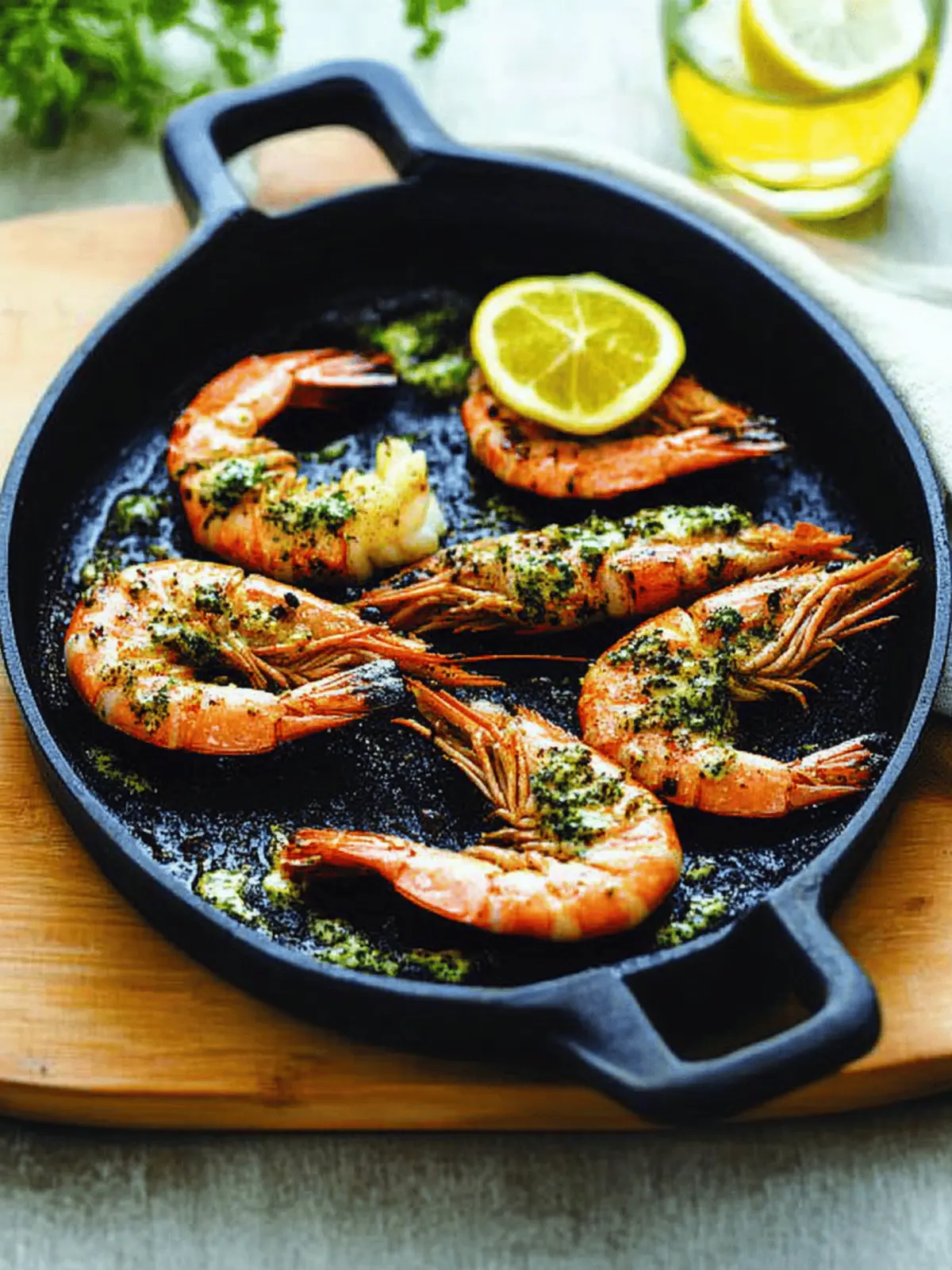 Savor Chargrilled King Prawns With Garlic Butter Bliss 4 Chargrilled King Prawns With Garlic Butter