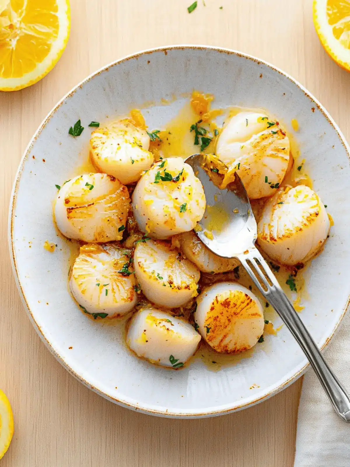 Baked Scallops with Citrus Ginger Sauce for Gourmet Nights 2 Baked Scallops with Citrus Ginger Sauce