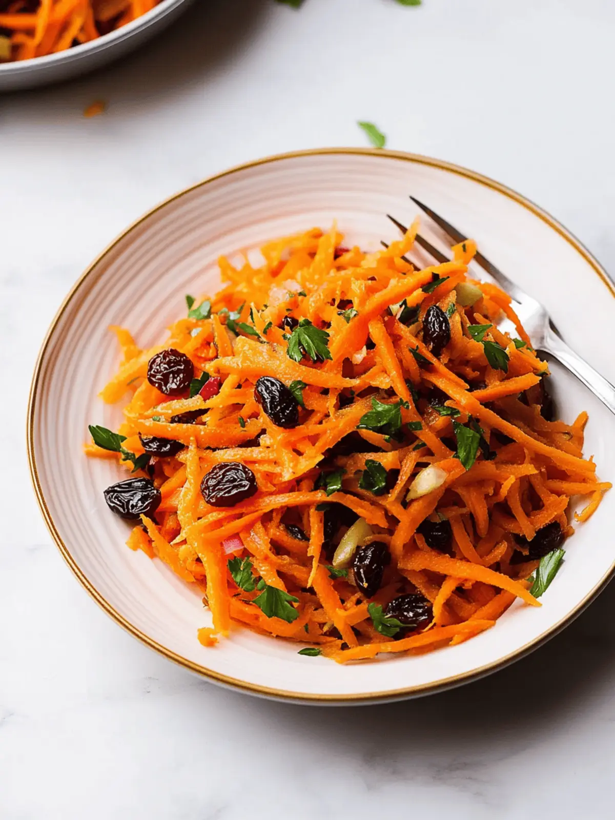 Refresh Your Plate with Moroccan-Inspired Shredded Carrot Salad 2 Moroccan-Inspired Shredded Carrot Salad with Raisins