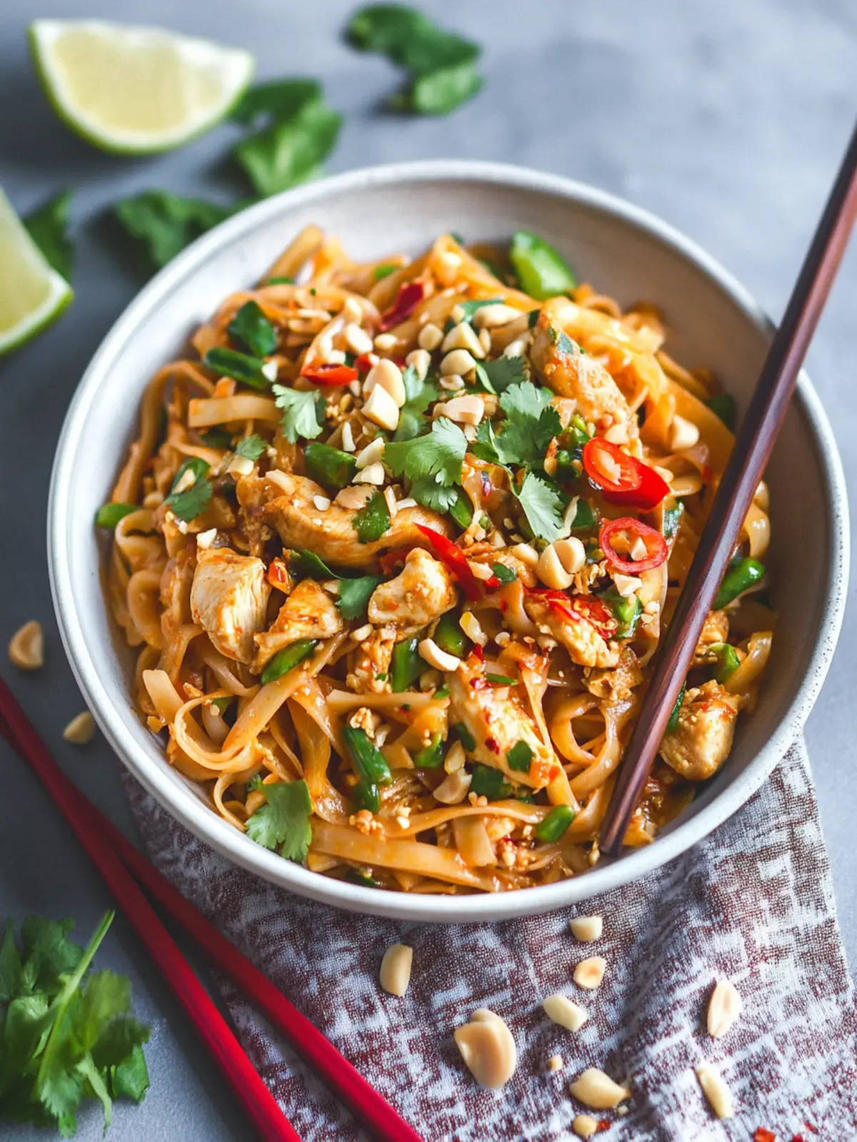 Easy Spicy Chicken Pad Thai That's Better Than Takeout 4 Easy Spicy Chicken Pad Thai