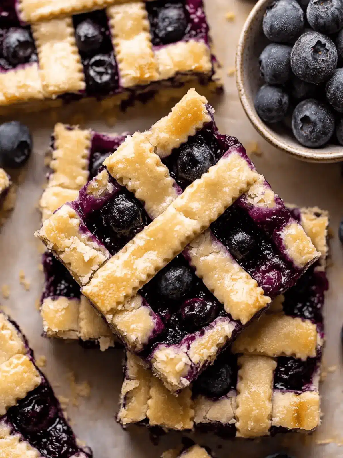 Gooey Blueberry Pie Bars with Lattice Pie Crust You ll Love 4 Gooey Blueberry Pie Bars with Lattice Pie Crust