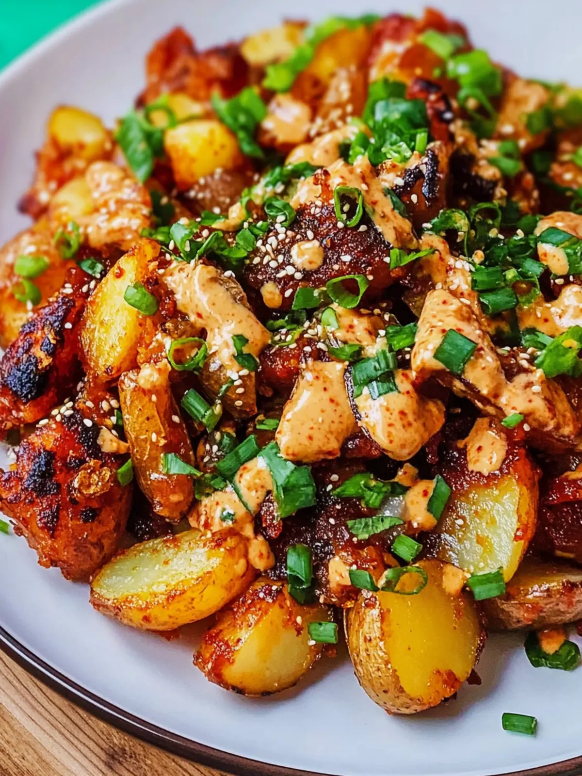 Crispy Gochujang Potato Salad That'll Ignite Your Taste Buds 4 Crispy Gochujang Potato Salad