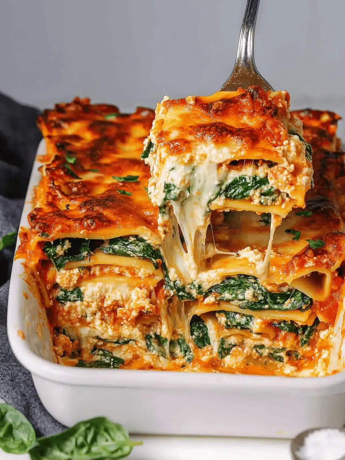 Ultimate Spinach Lasagna: 3 Cheeses for Comfort Dining 2 Ultimate Spinach Lasagna (3 Cheeses)