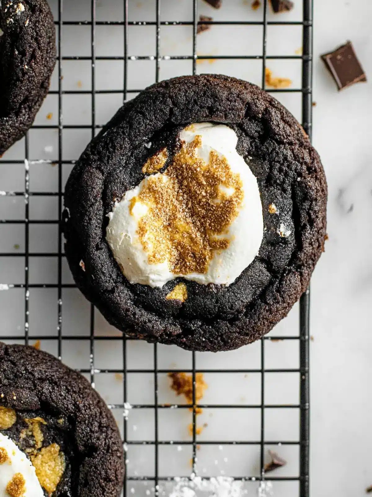 Irresistible Chocolate S'mores Cookies for a Cozy Night In 4 Chocolate S'mores Cookies